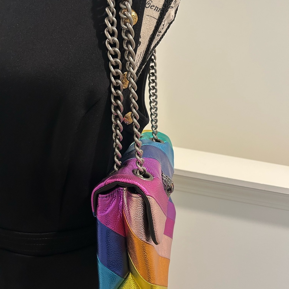 Kurt Geiger Multicolor Rainbow Shoulder Bag - Picture 8 of 16